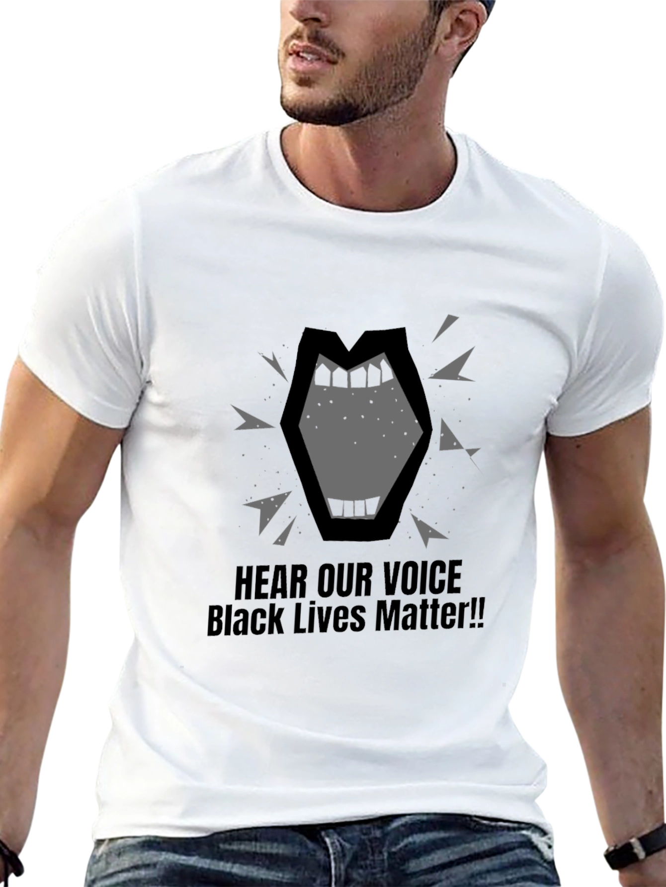 Black Lives Matter Graphic Tee - Hear Our Voice