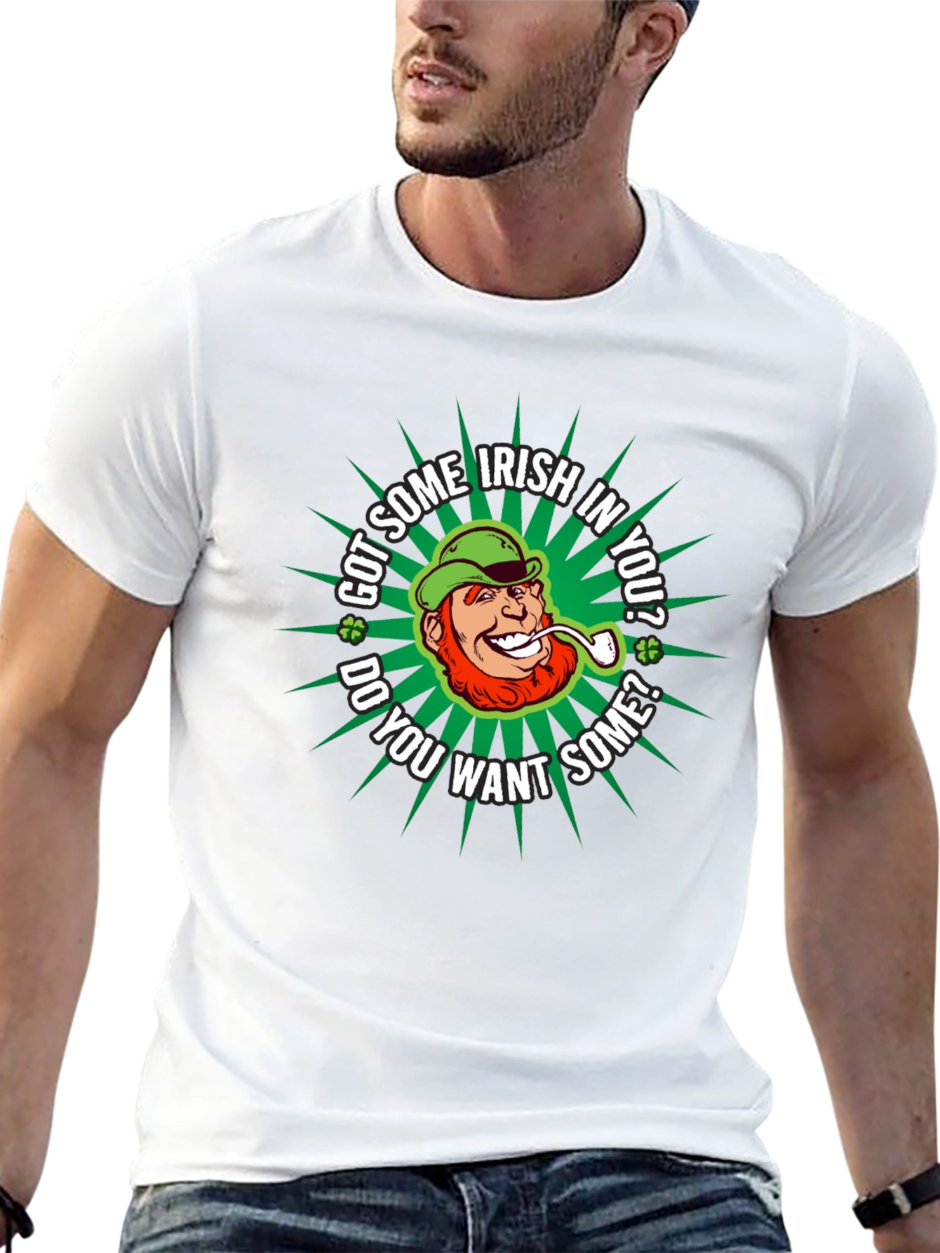 Funny St. Patricks Day Irish Leprechaun Graphic T-Shirt