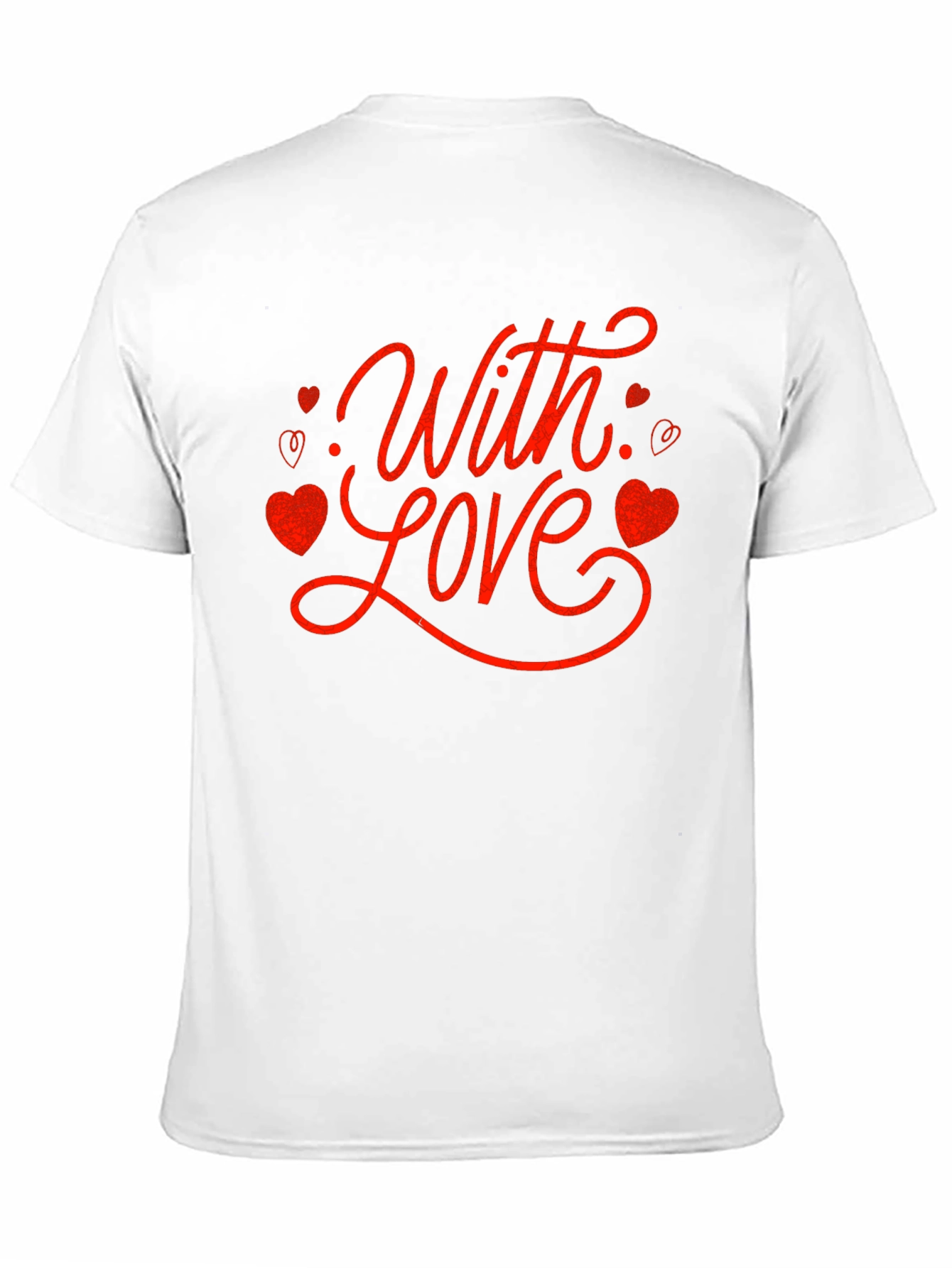 With Love Valentines Day Graphic Tee - Black