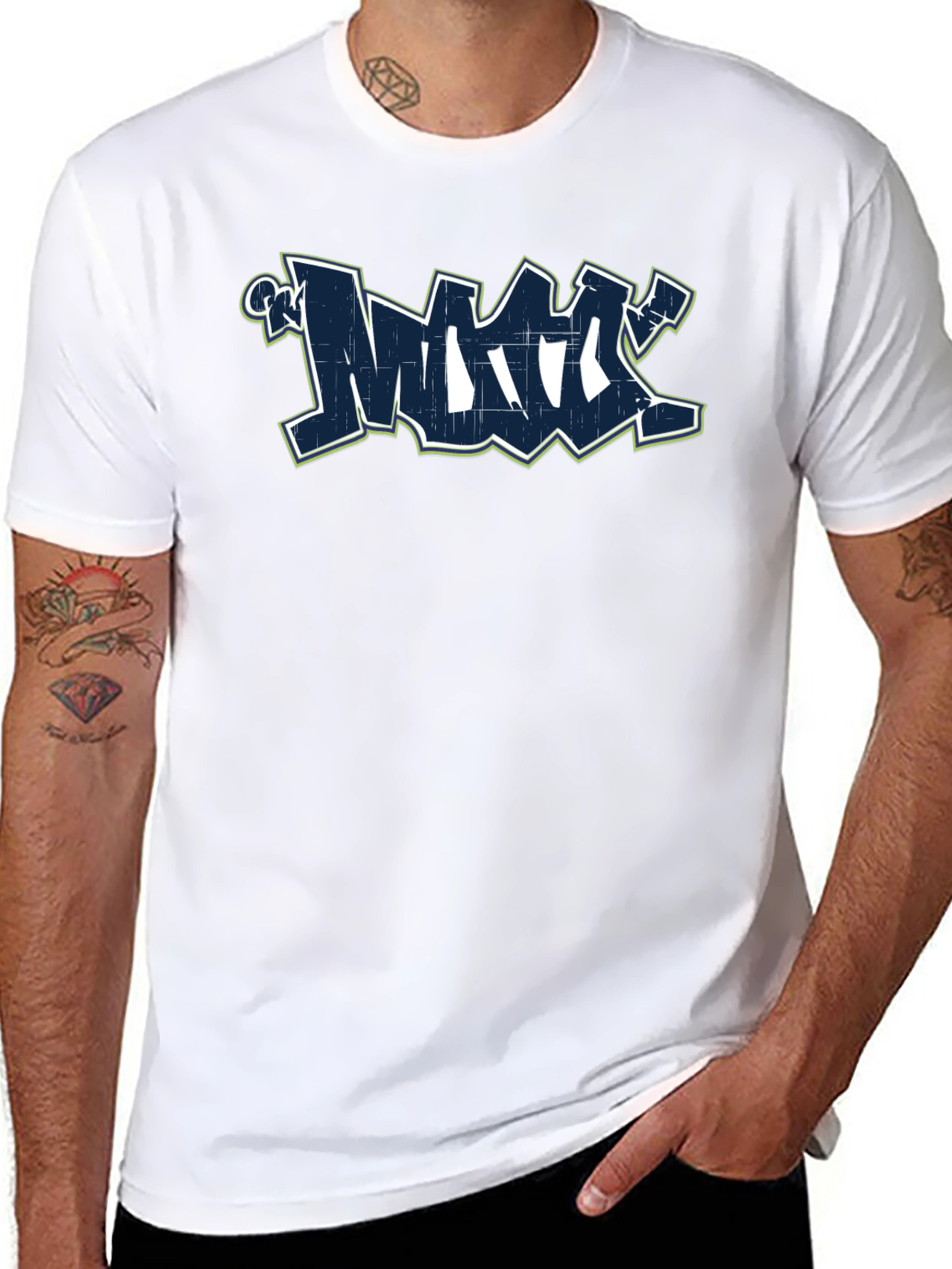 Graffiti Graphic Black T-Shirt