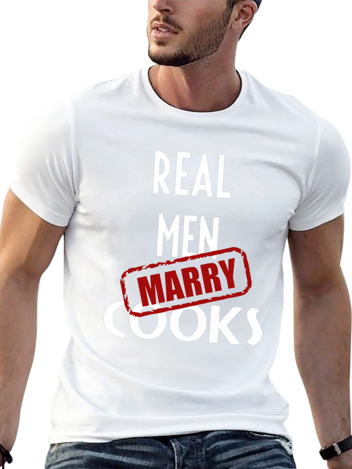 Real Men Marry Cooks Graphic T-Shirt