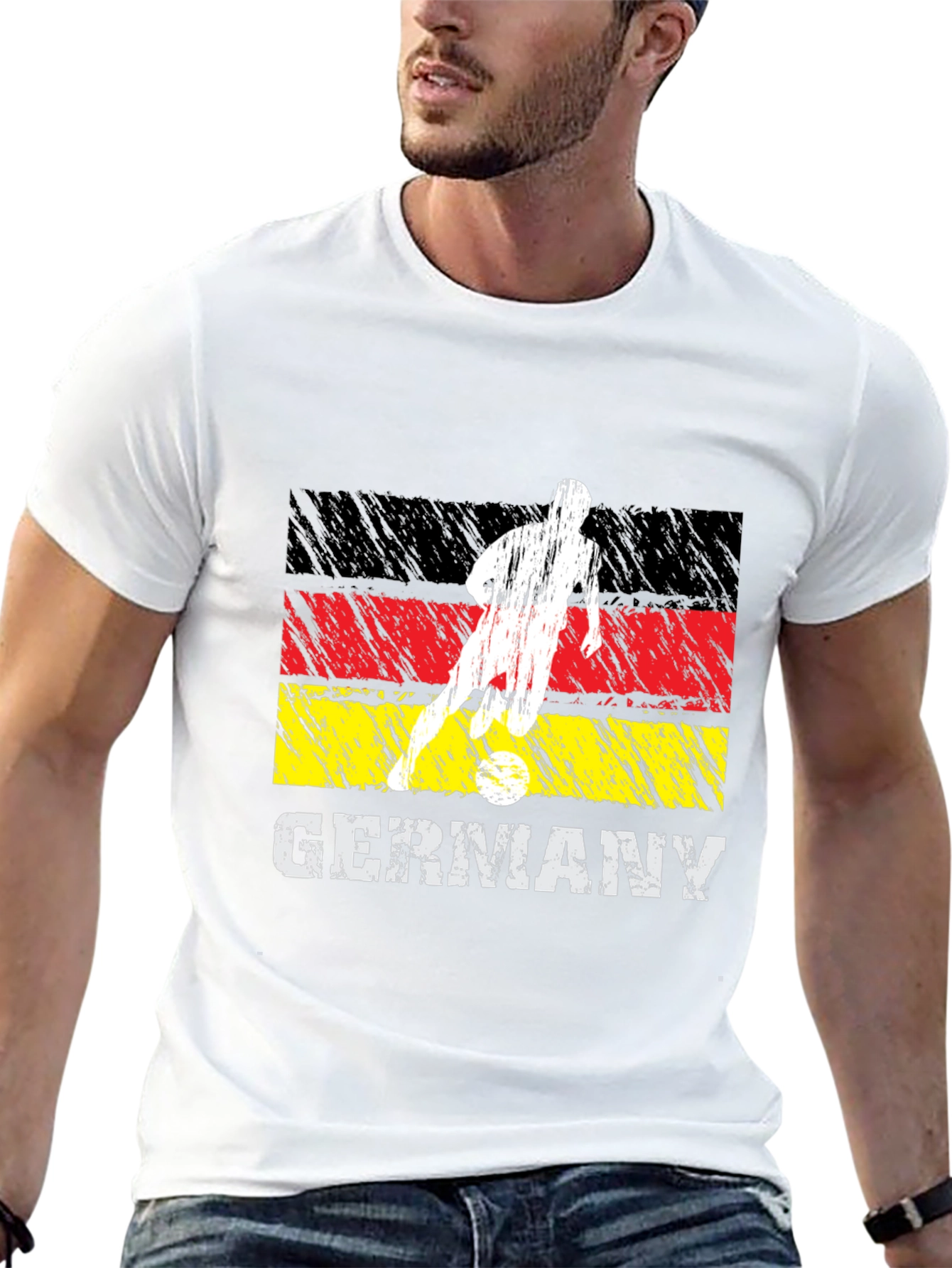 Germany Soccer T-Shirt - Mens Black Tee