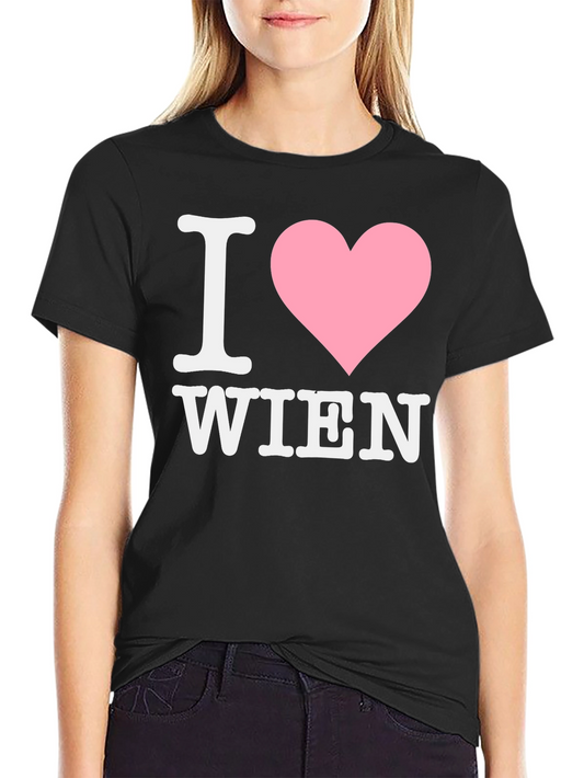 I Heart Wien Graphic Tee - Black