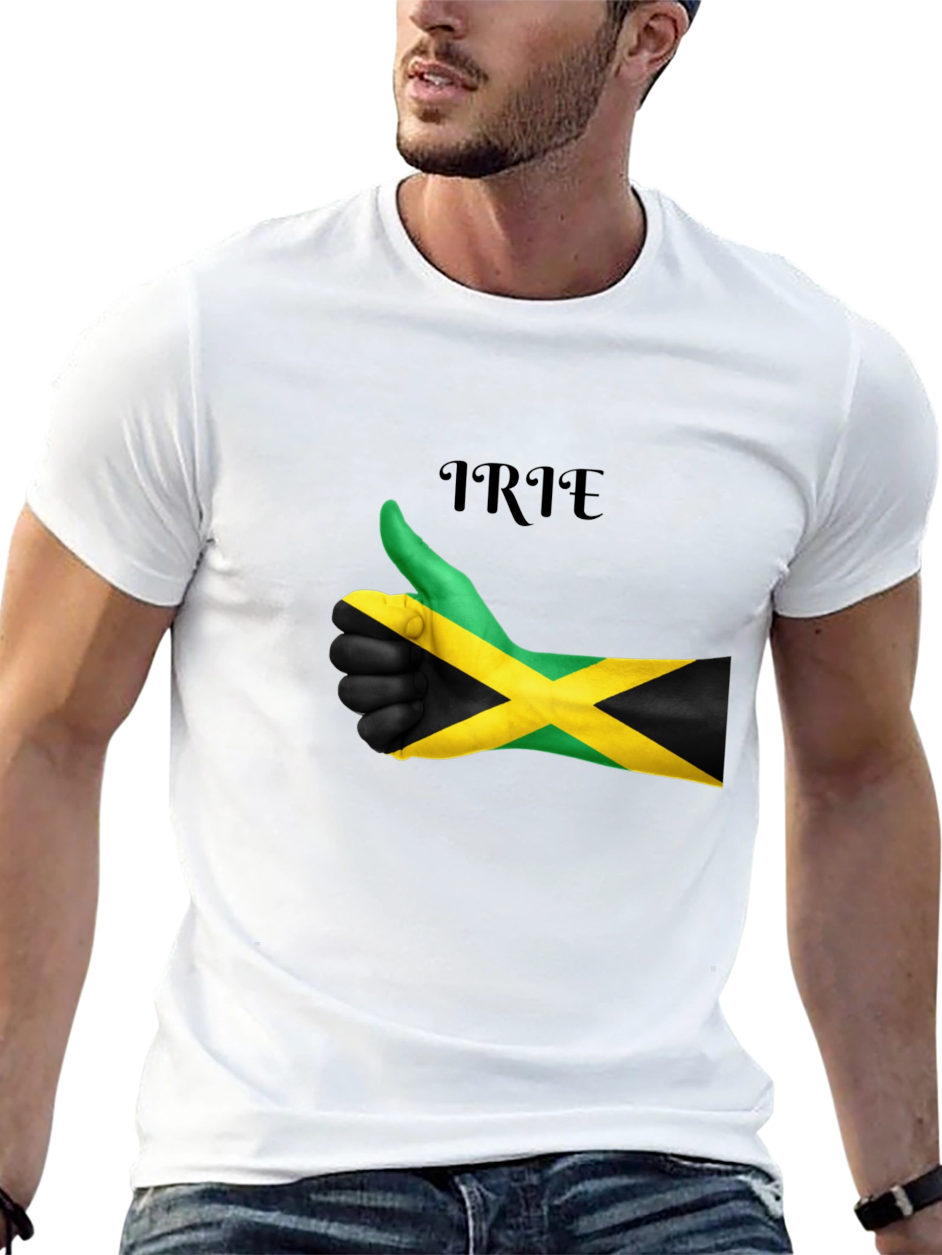 Irie Jamaica Flag Thumbs Up T-Shirt