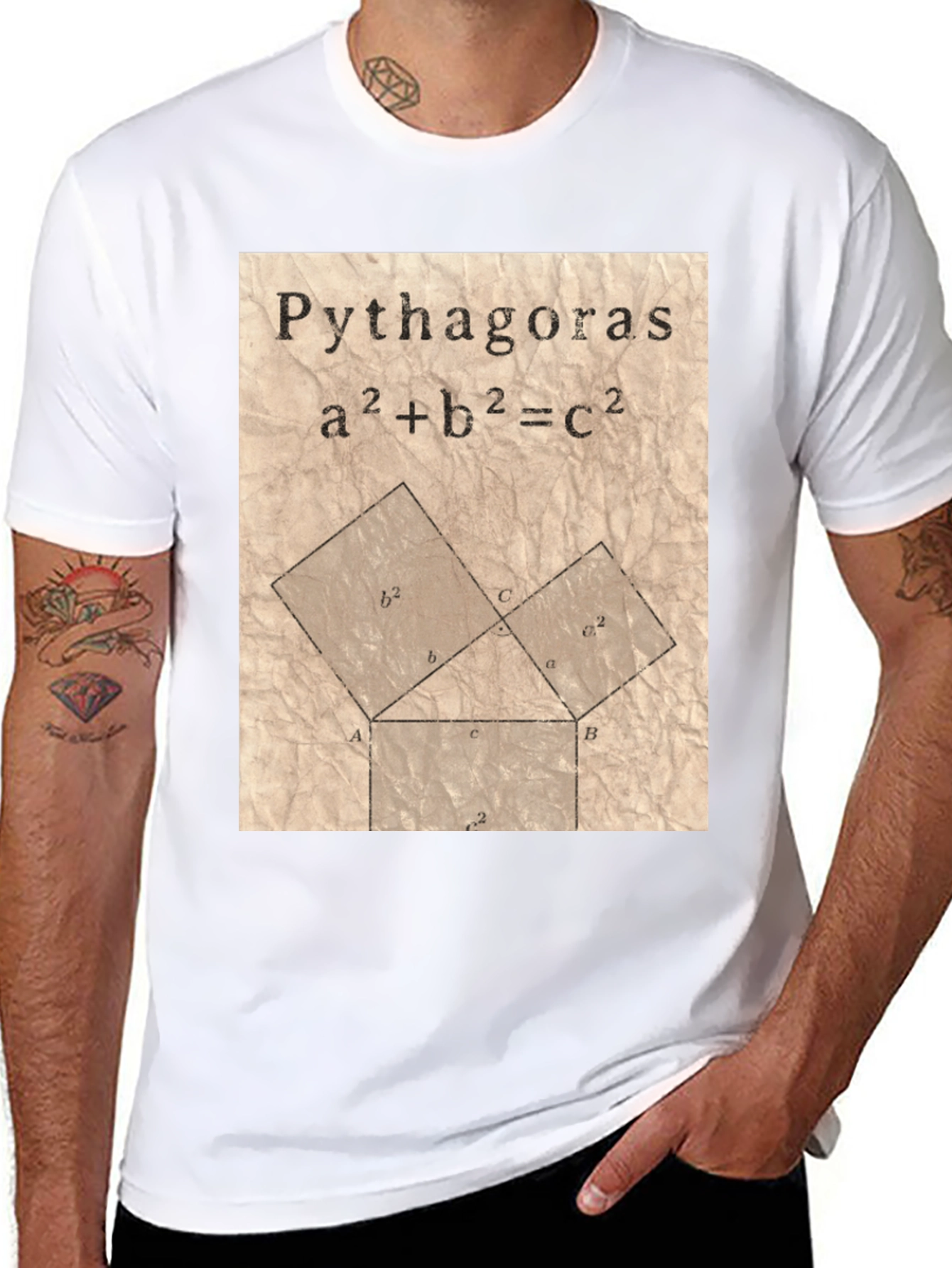 Pythagoras Theorem T-Shirt - Math Equation Tee