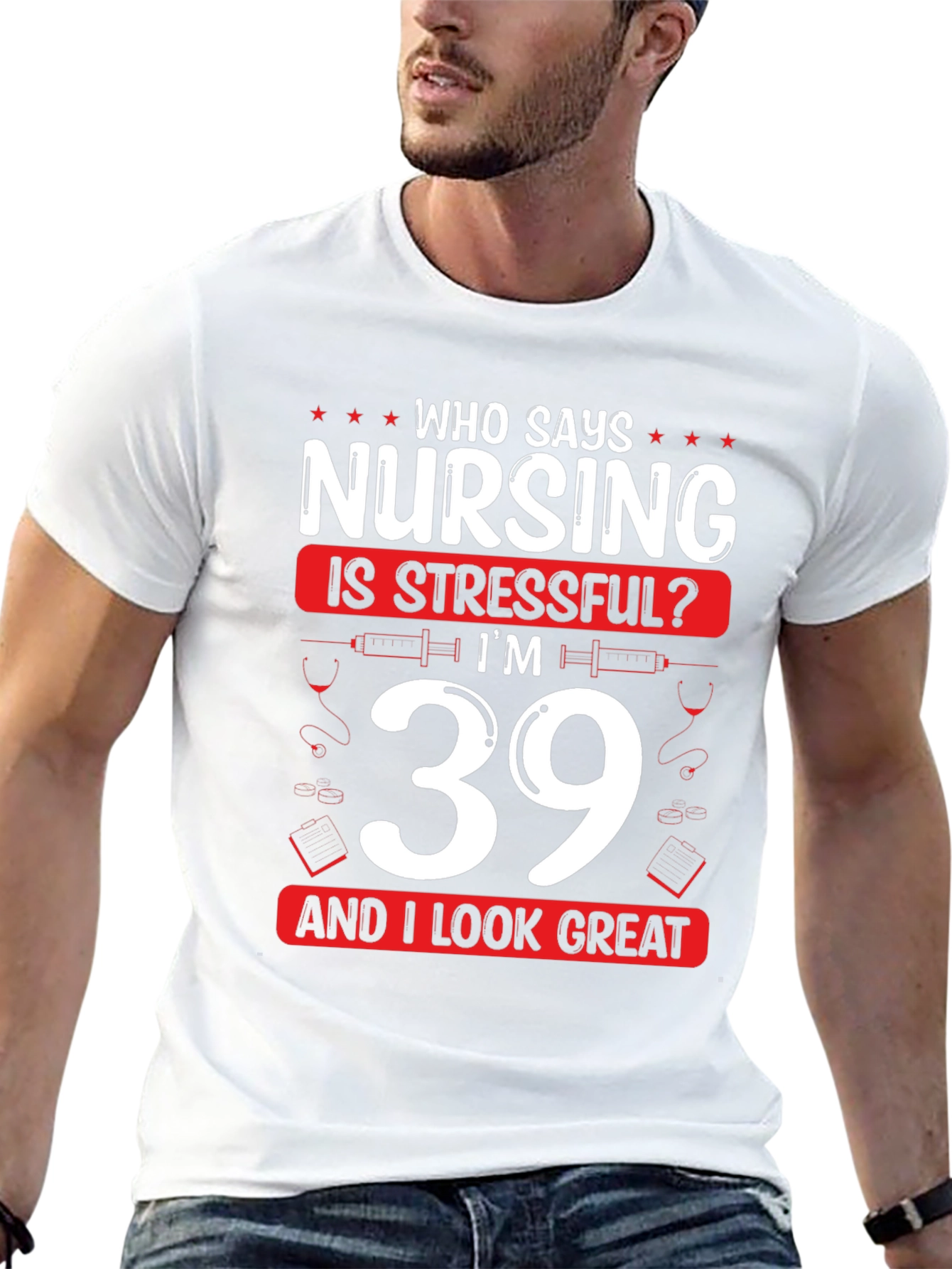 Funny Nursing 39th Birthday T-Shirt