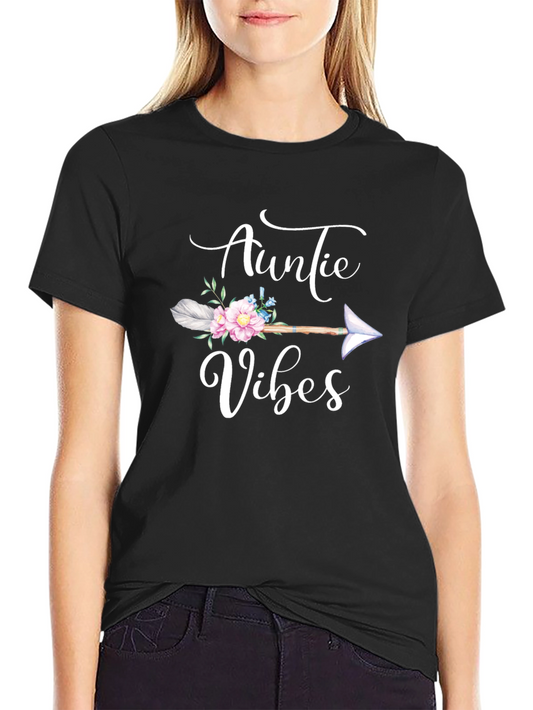 Auntie Vibes Graphic Tee - Arrow Design