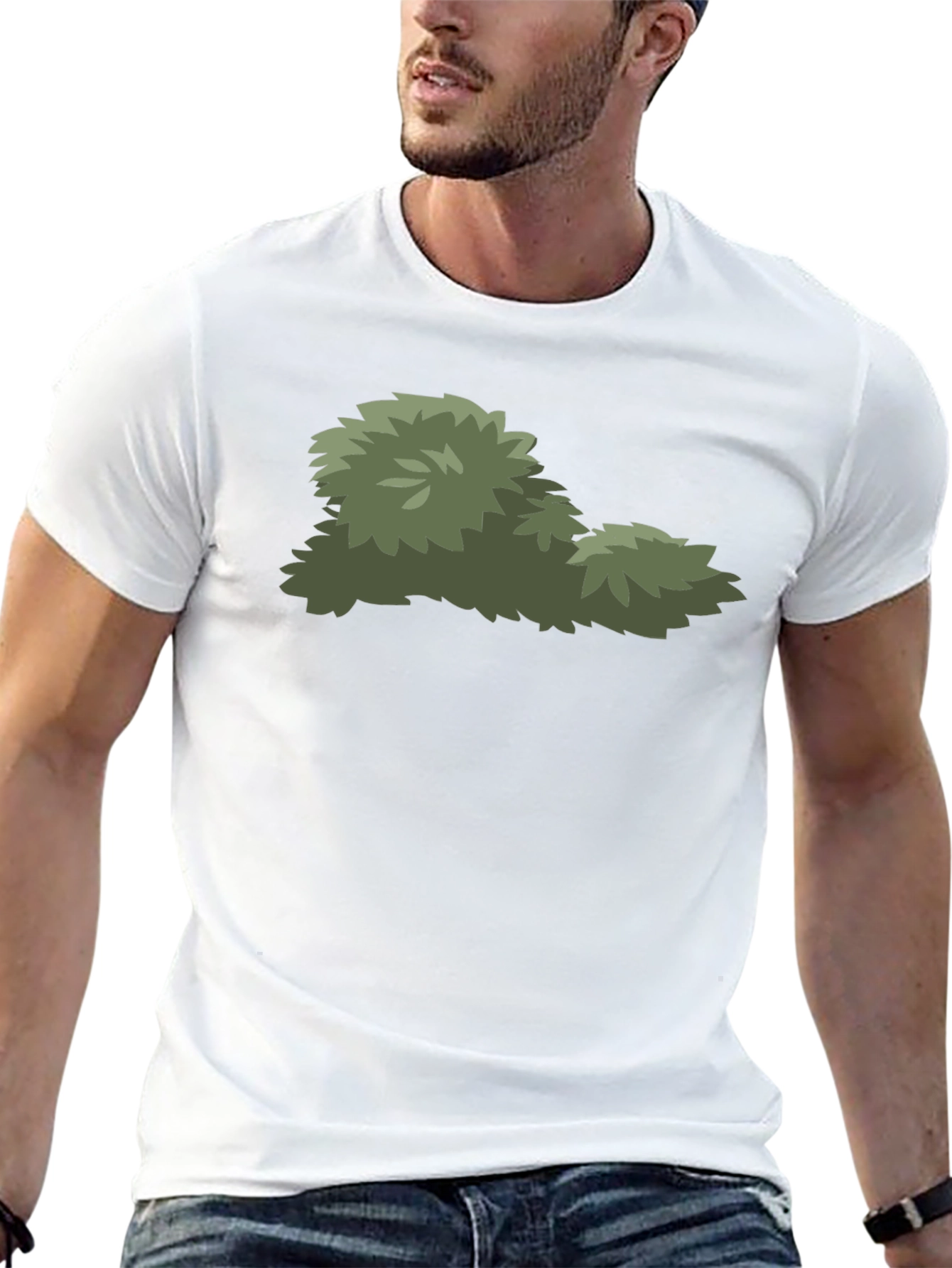 Bush Graphic Black T-Shirt - Nature Lover Tee
