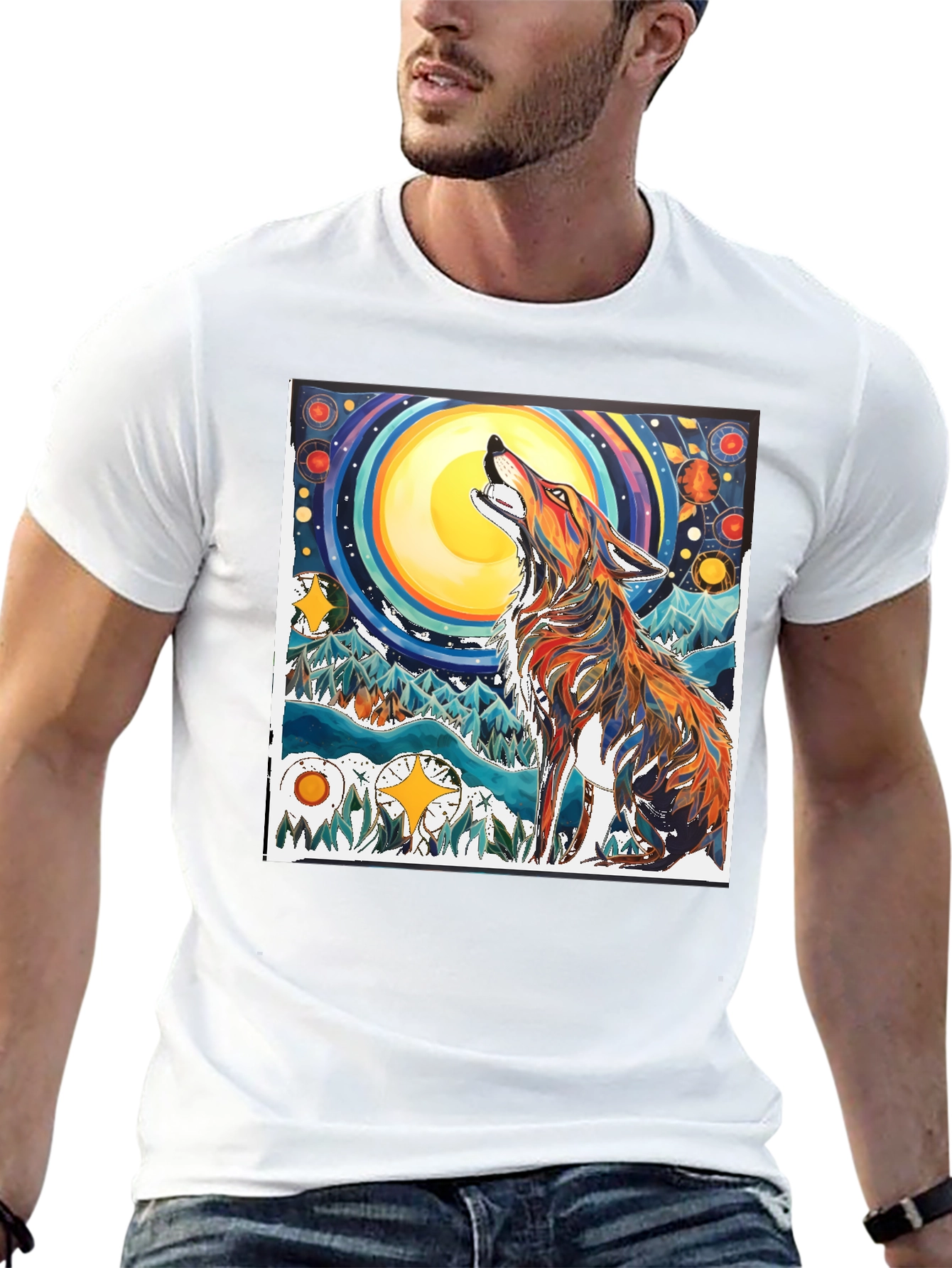 Wolf Moon Graphic T-Shirt