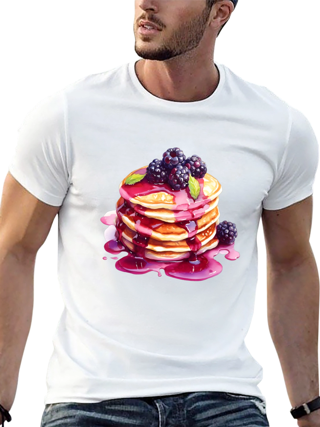 Pancake Stack Graphic T-Shirt