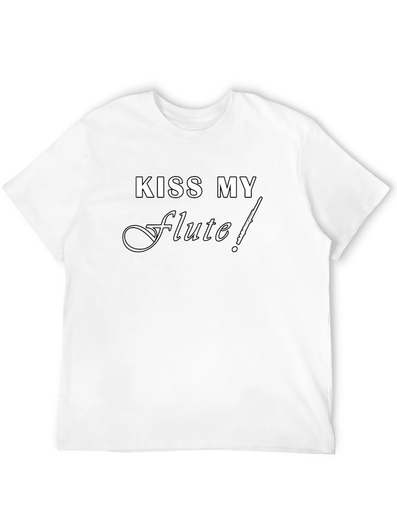 Kiss My Flute! Black Graphic Tee