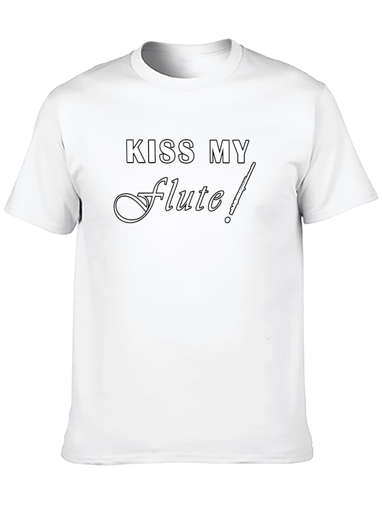 Kiss My Flute! Black Graphic Tee