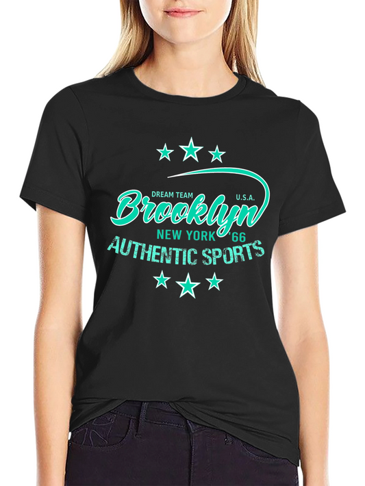 Brooklyn Authentic Sports Mens Black T-Shirt