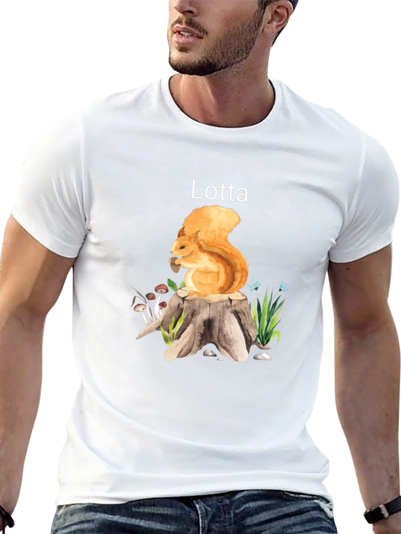 Squirrel Lotta T-Shirt - Unique Graphic Tee