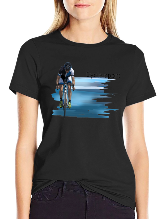 Cycle Sport Graphic Tee - Black