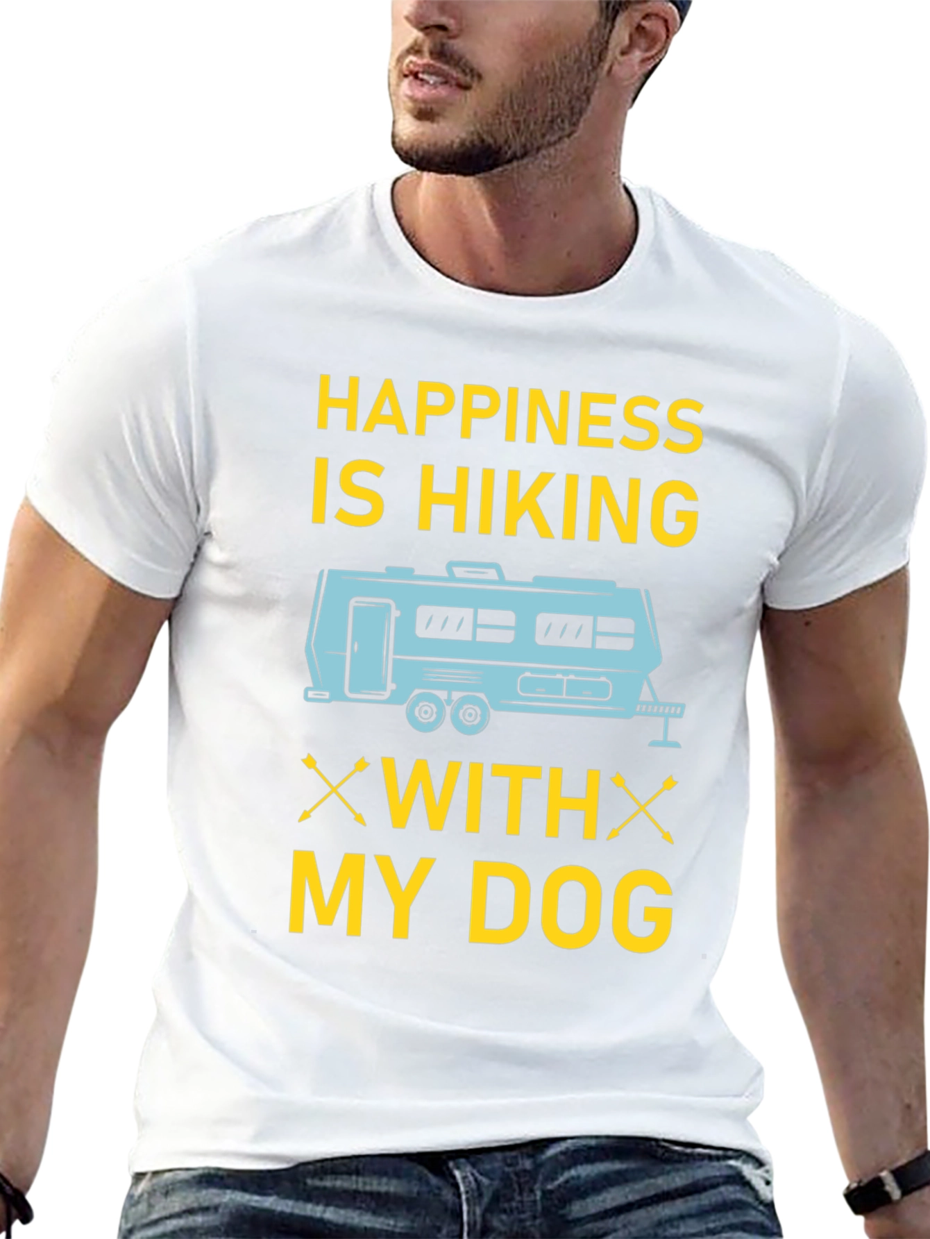 Happiness is Hiking With My Dog T-Shirt