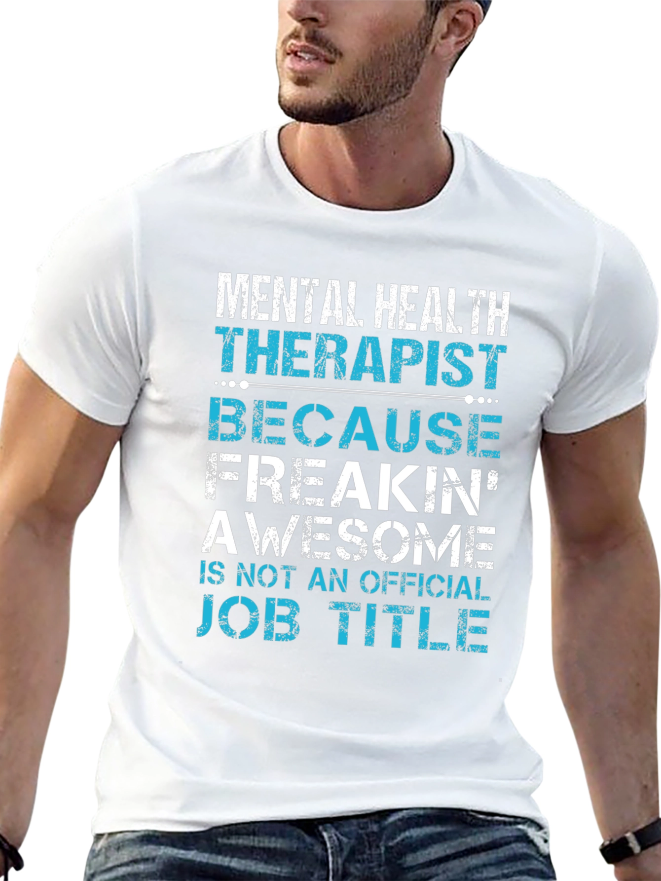 Mental Health Therapist Awesome Job Title T-Shirt