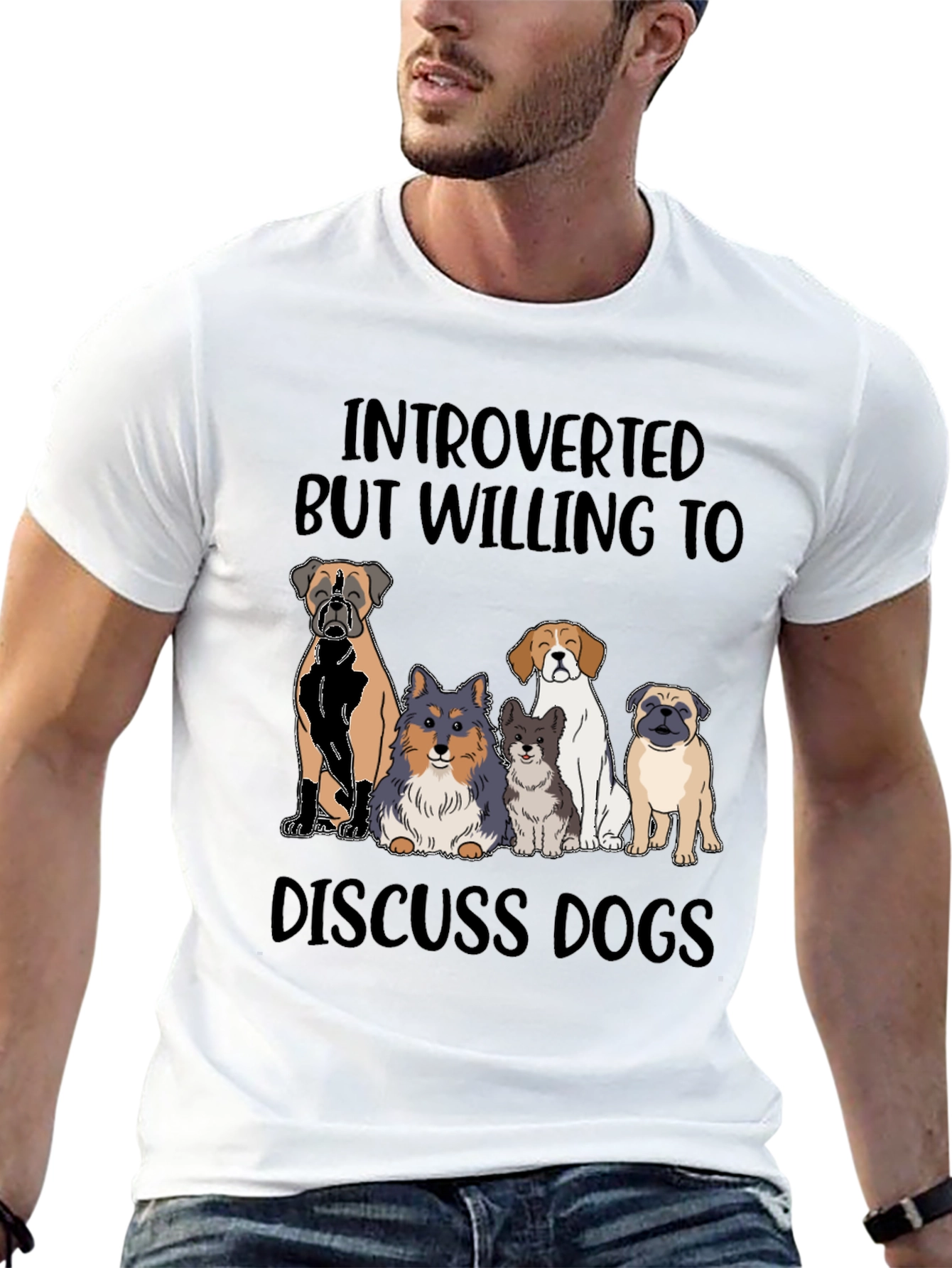 Introverted Dog Lover Tee