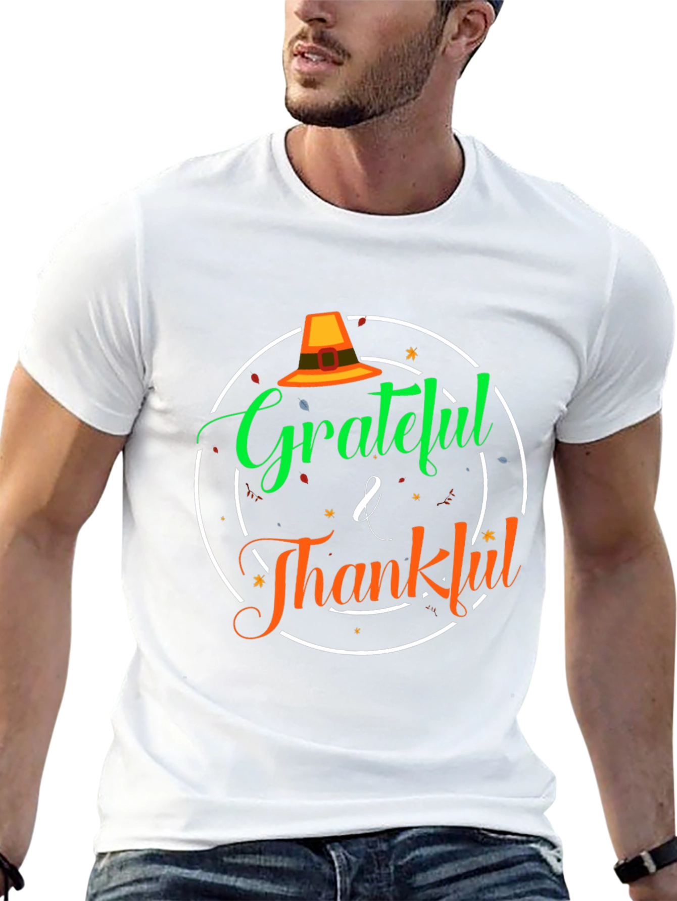 Grateful & Thankful Thanksgiving T-Shirt