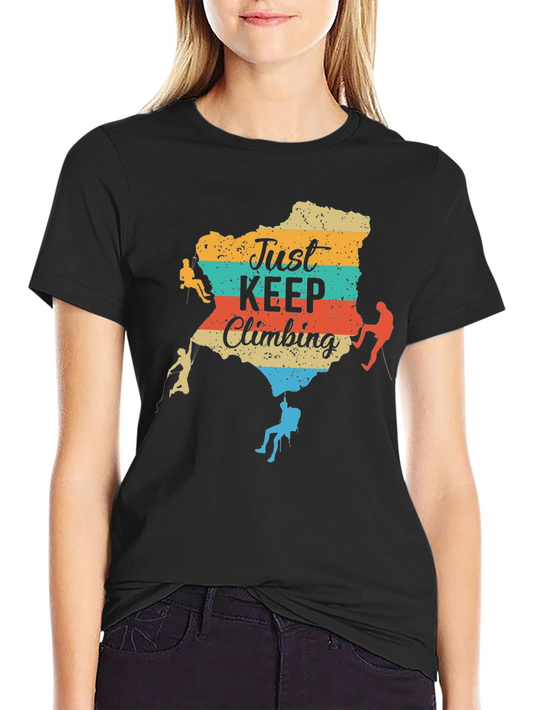 Just Keep Climbing T-Shirt - Adventure Tee
