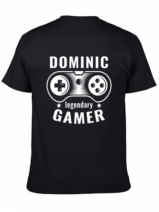 Dominic Legendary Gamer T-Shirt - Black Classic Fit