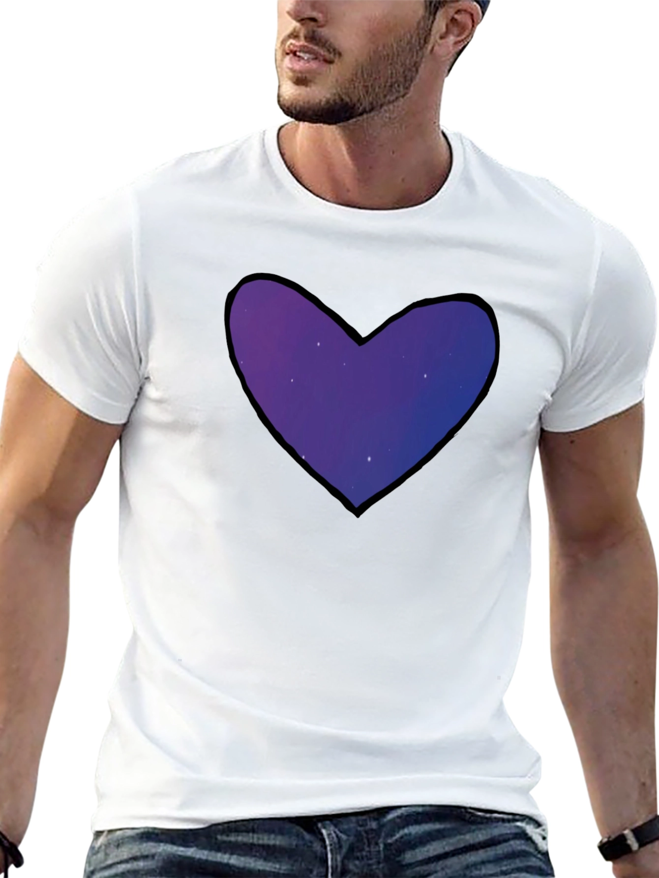 Galaxy Heart T-Shirt - Stylish & Unique