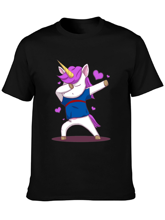 Dabbing Unicorn Graphic Tee - Fun & Unique Design