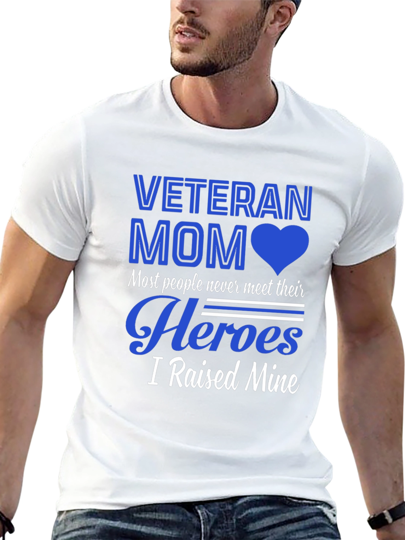 Veteran Mom T-Shirt - Raised My Heroes!