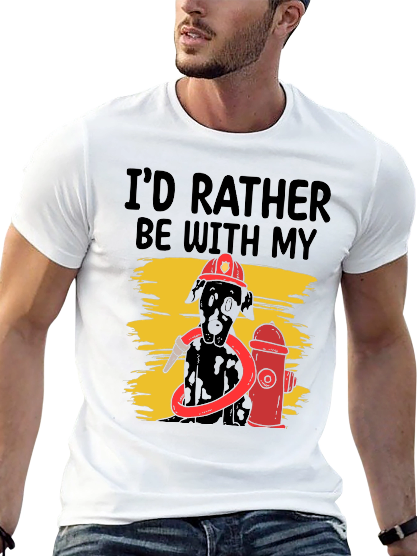 Dog Firefighter Graphic Tee