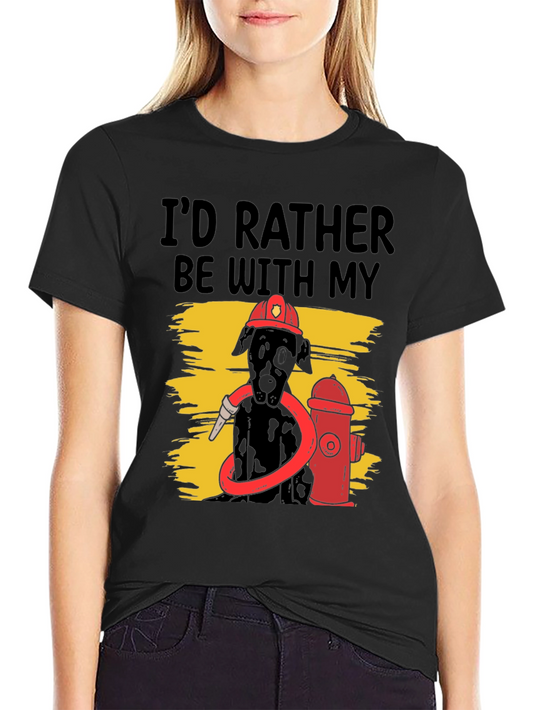 Dog Firefighter Graphic Tee