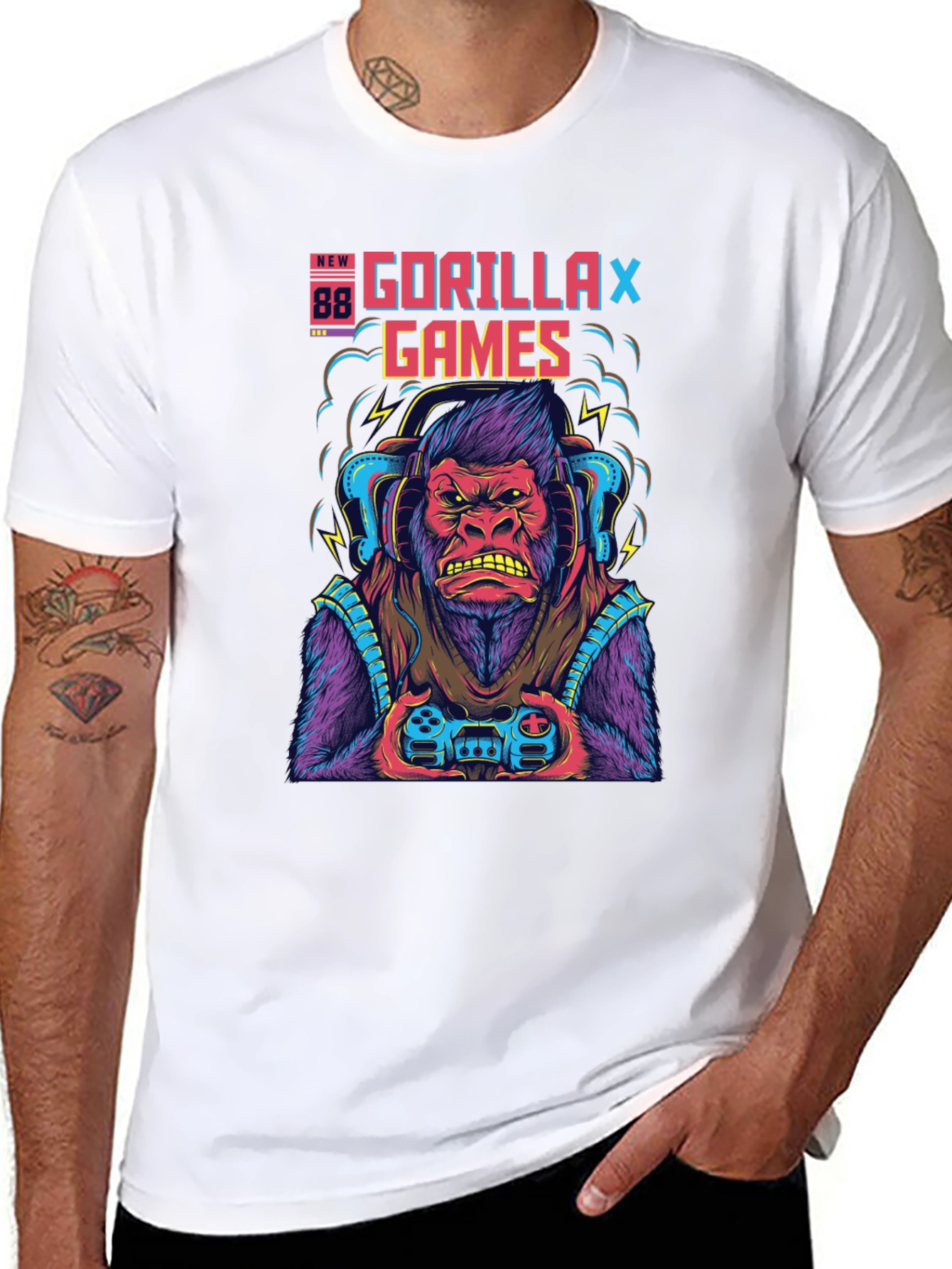 Gorilla Games Graphic T-Shirt - Gamer Ape Tee