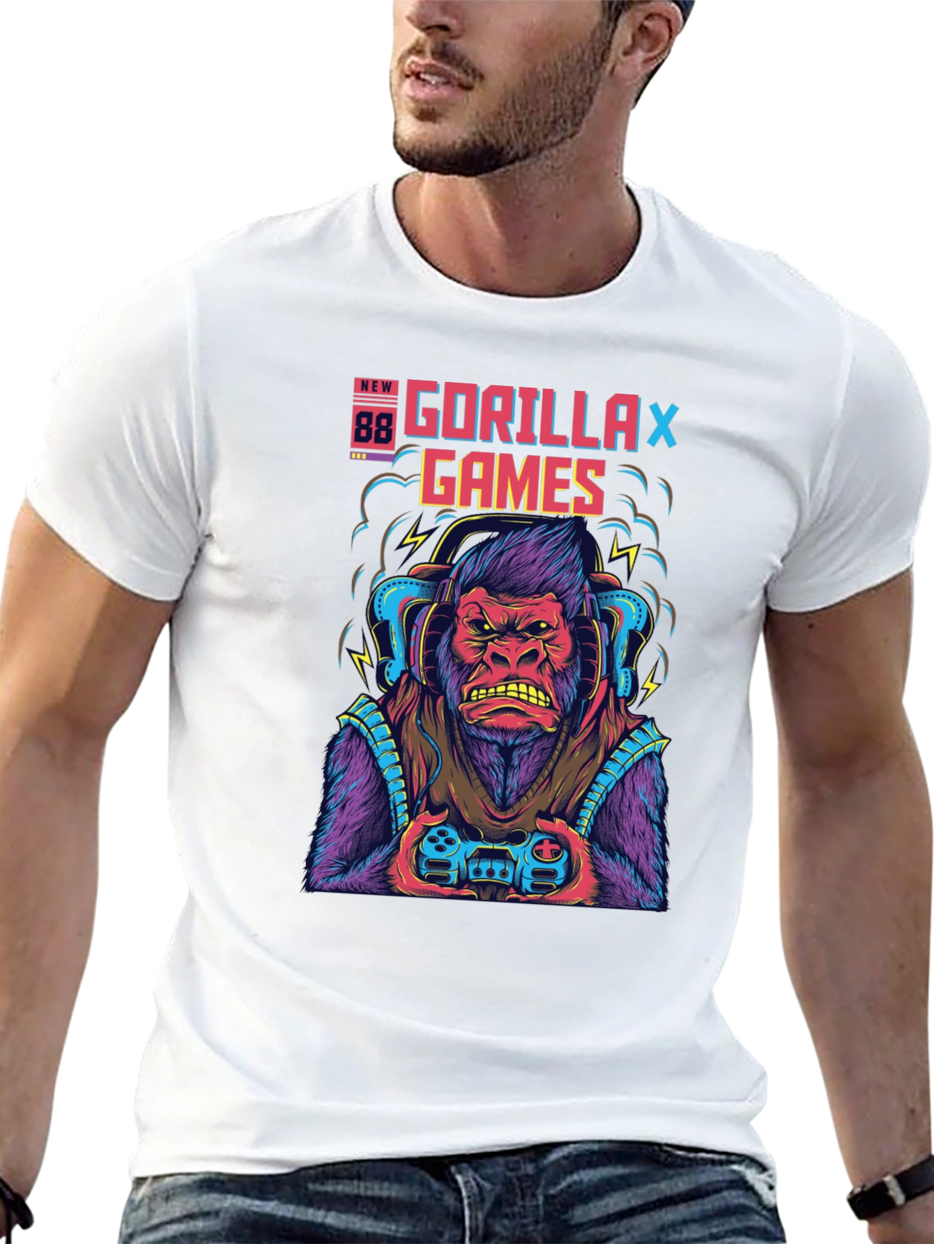Gorilla Games Graphic T-Shirt - Gamer Ape Tee