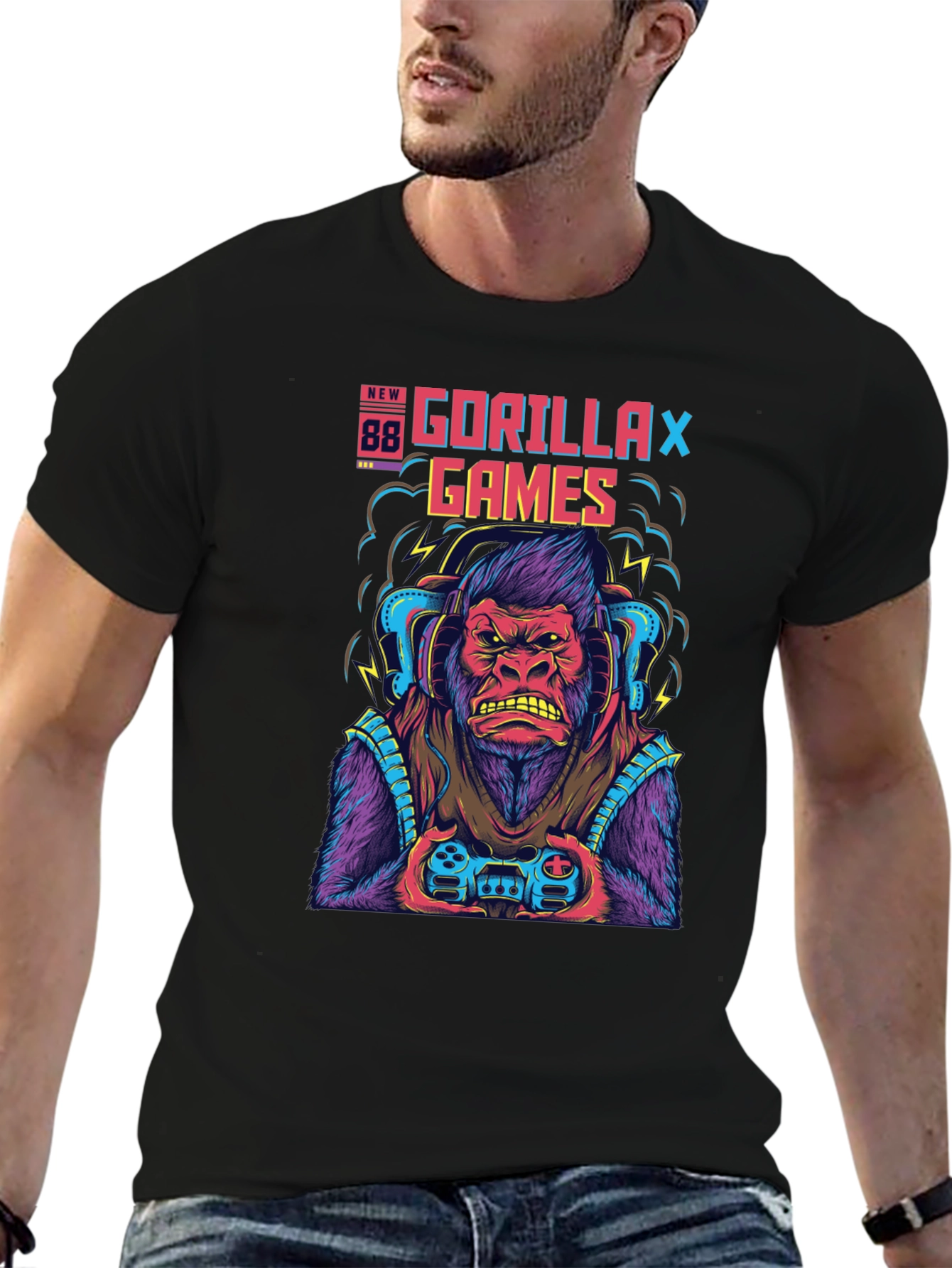 Gorilla Games Graphic T-Shirt - Gamer Ape Tee