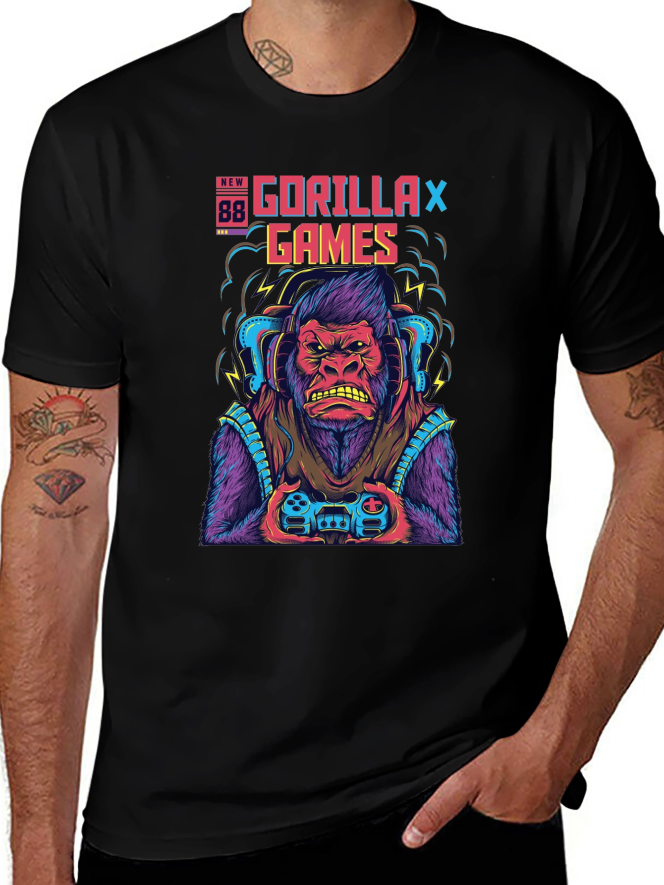 Gorilla Games Graphic T-Shirt - Gamer Ape Tee