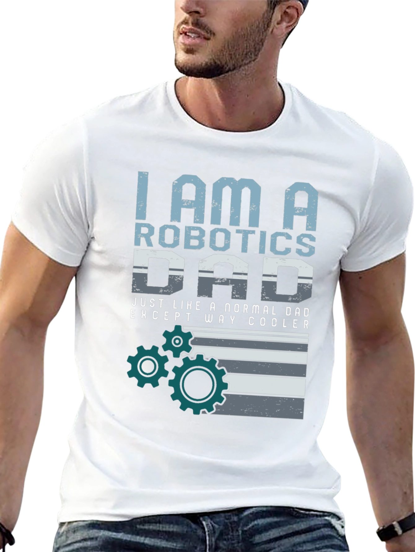 Robotics Dad T-Shirt - Cool Dad Graphic Tee