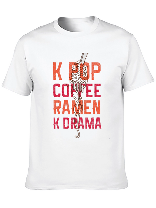 K-Pop Ramen Graphic T-Shirt - Korean Culture Tee