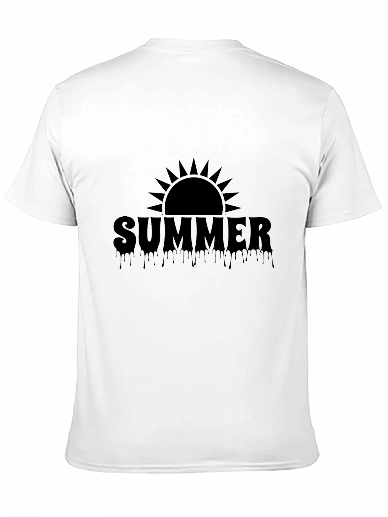Summer Sun Drip Graphic Tee - Cool Style