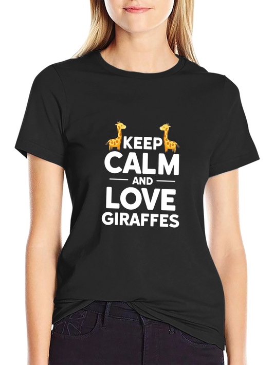 Keep Calm and Love Giraffes T-Shirt