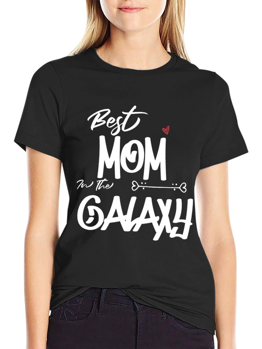 Best Mom in the Galaxy T-Shirt - Black Tee