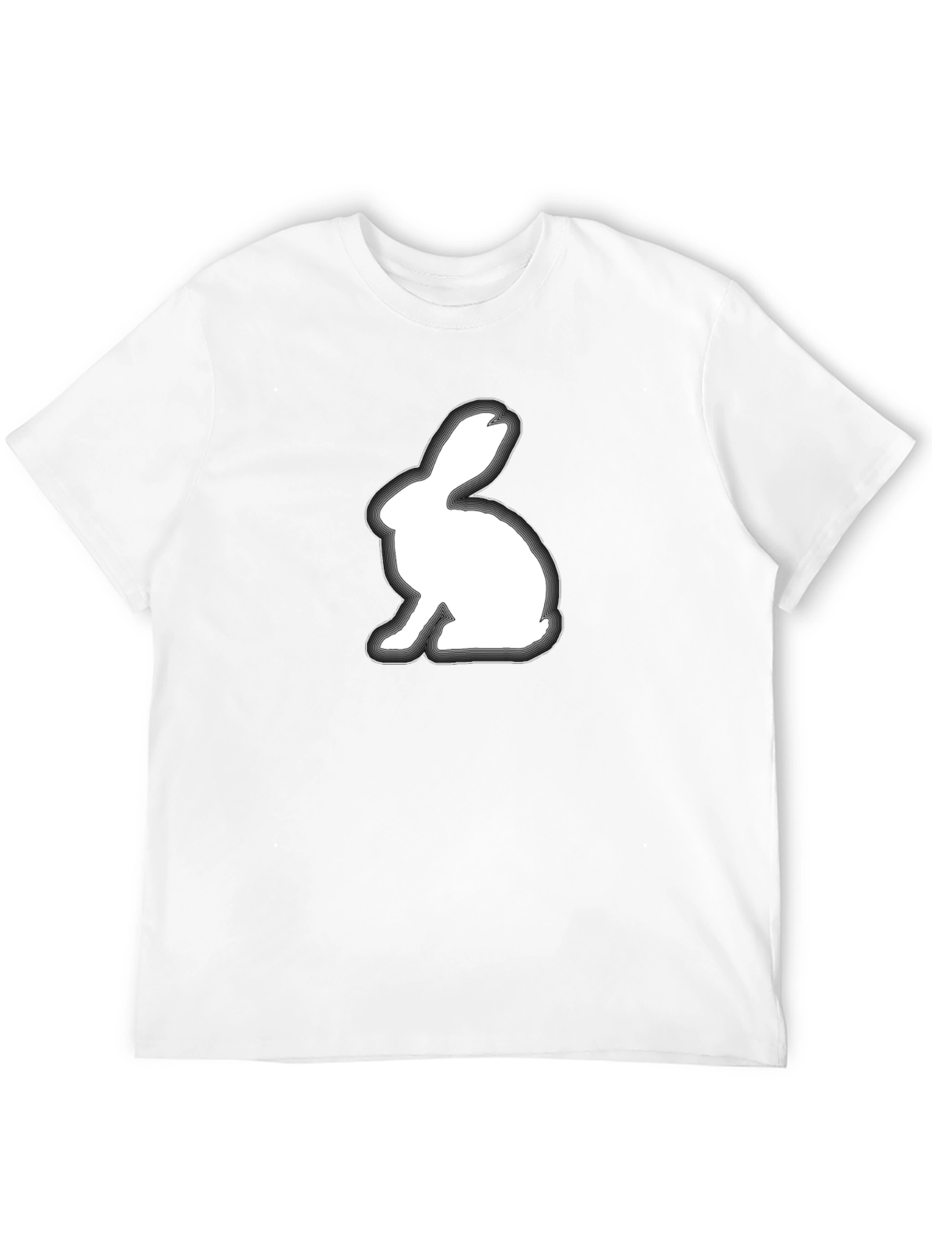 Rabbit Graphic Tee - Soft Cotton Blend Shirt