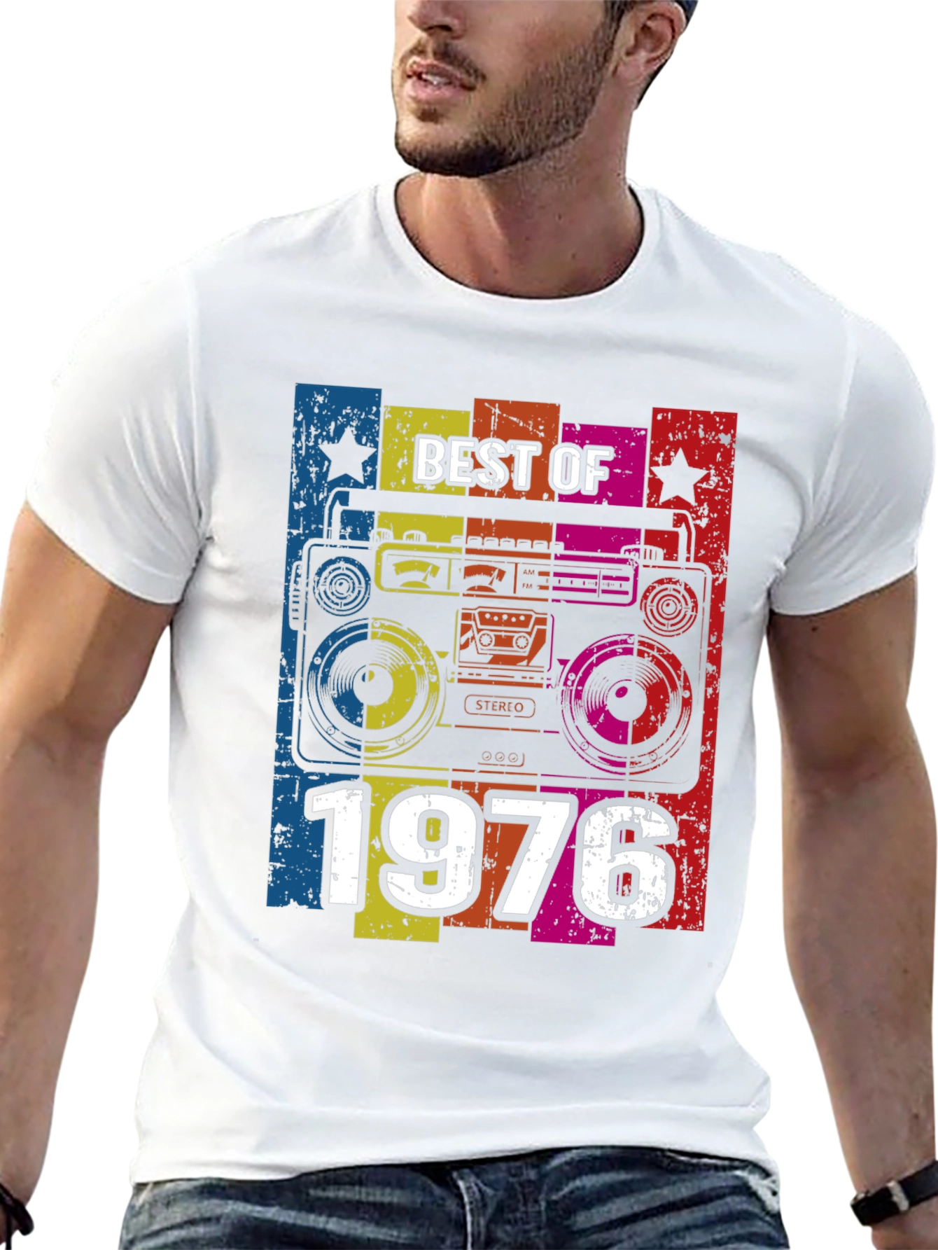 Best of 1976 Retro Boombox T-Shirt