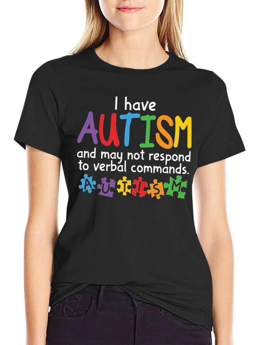 Autism Awareness T-Shirt - Puzzle Piece Design