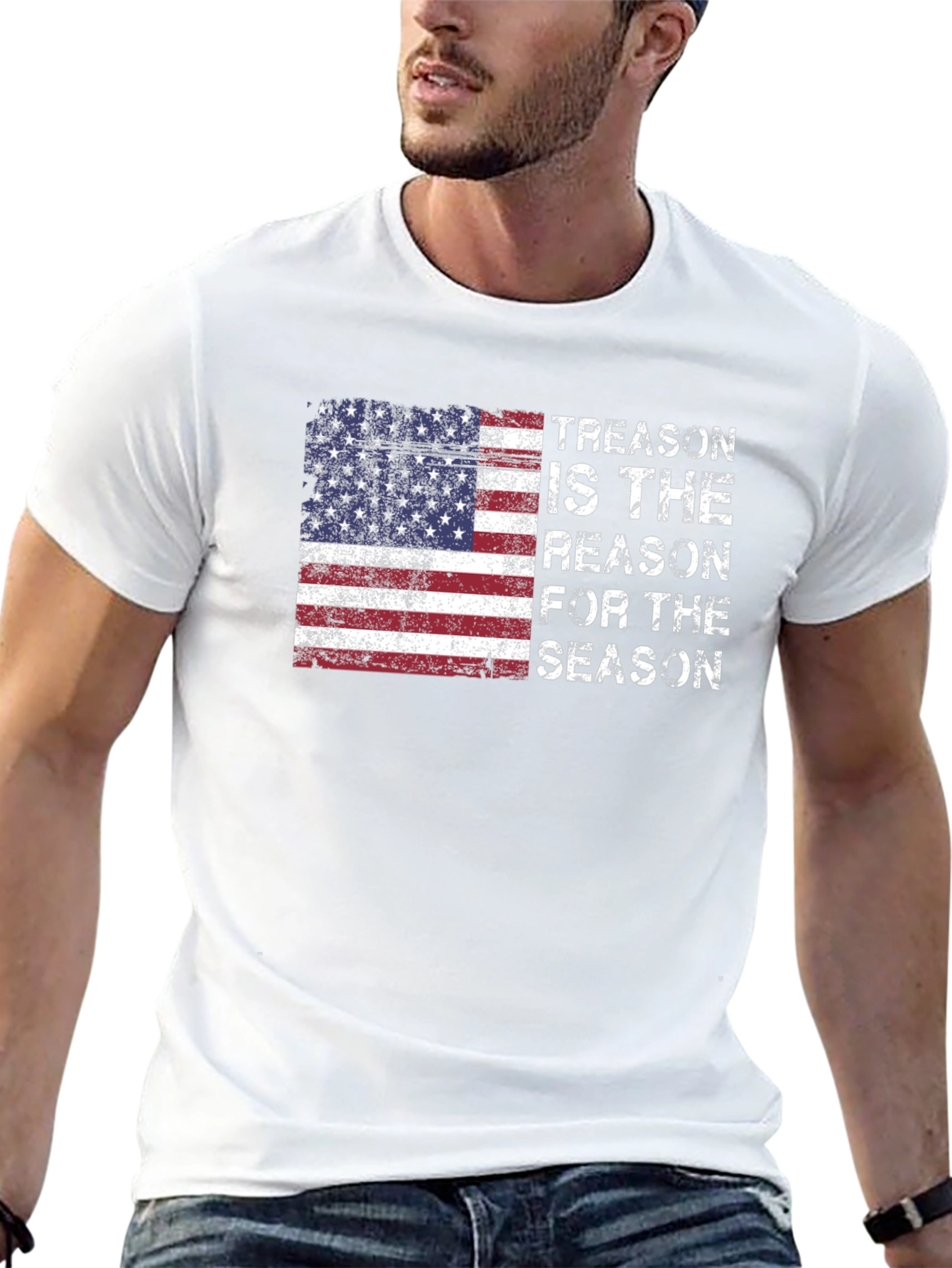 Treason Season USA Flag Graphic T-Shirt