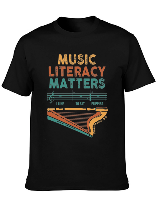 Music Literacy Matters T-Shirt: Vintage Style
