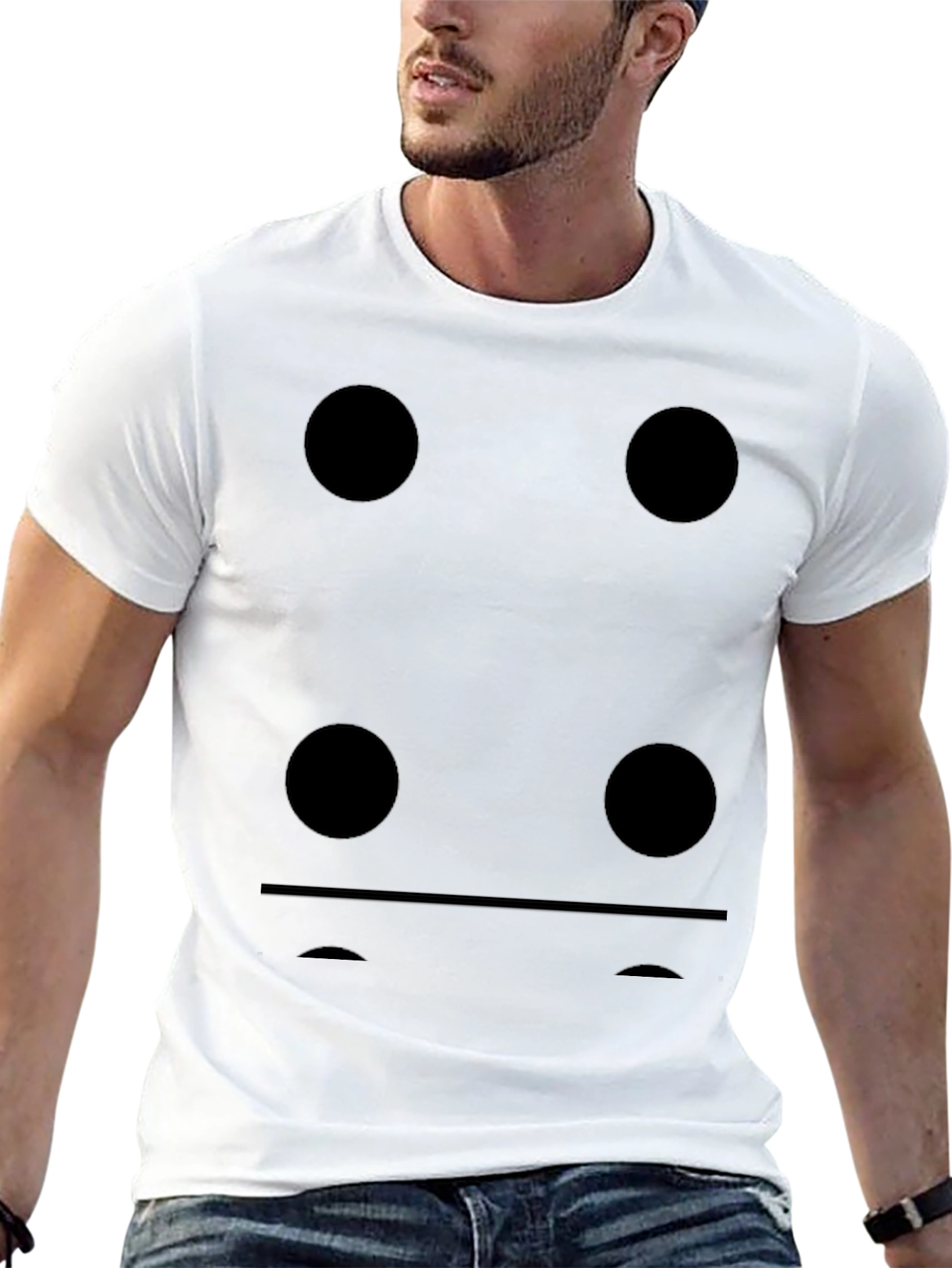 Black Domino T-Shirt: Fun & Unique Graphic Tee