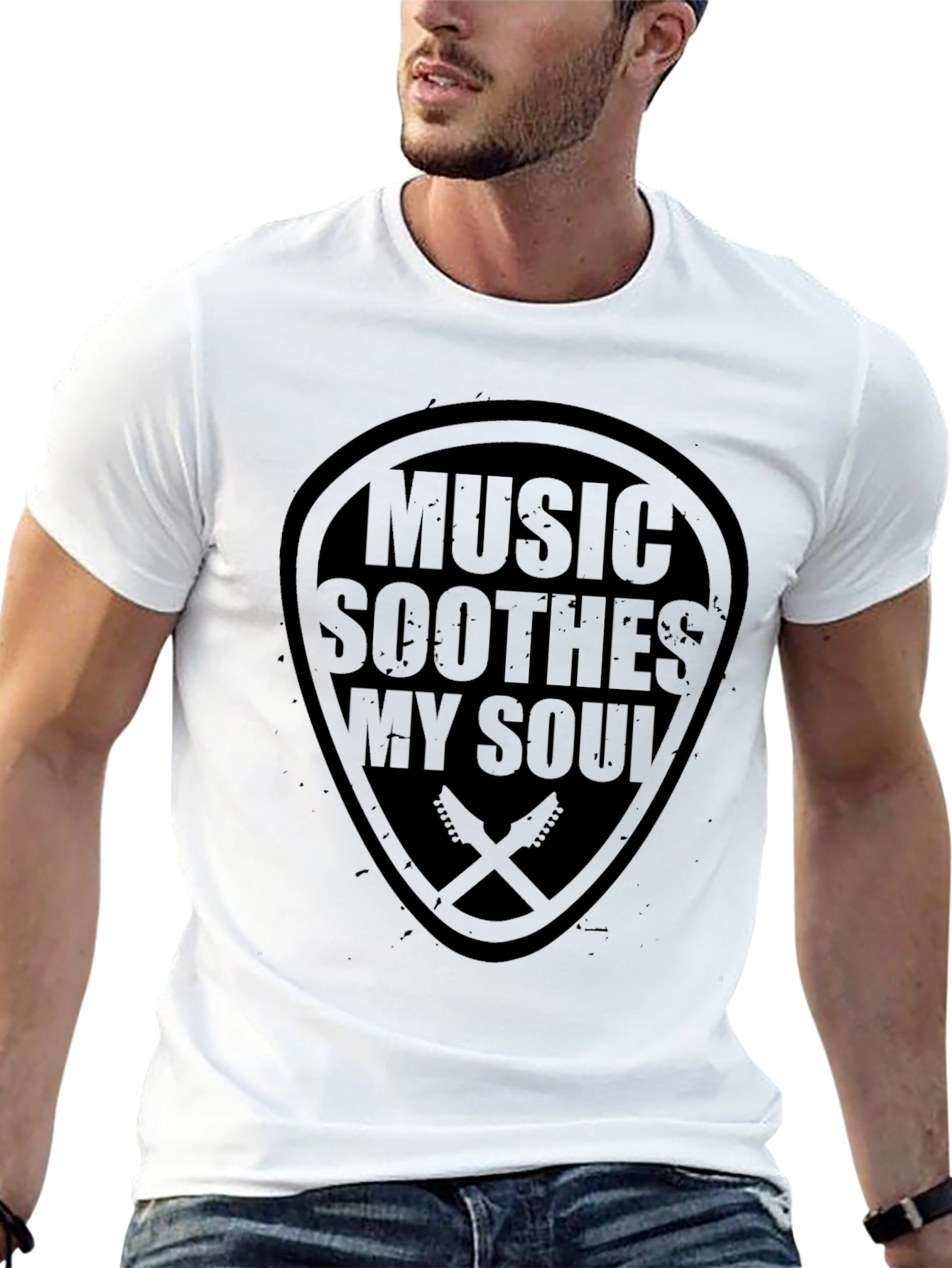 Music Soothes My Soul Black Tee