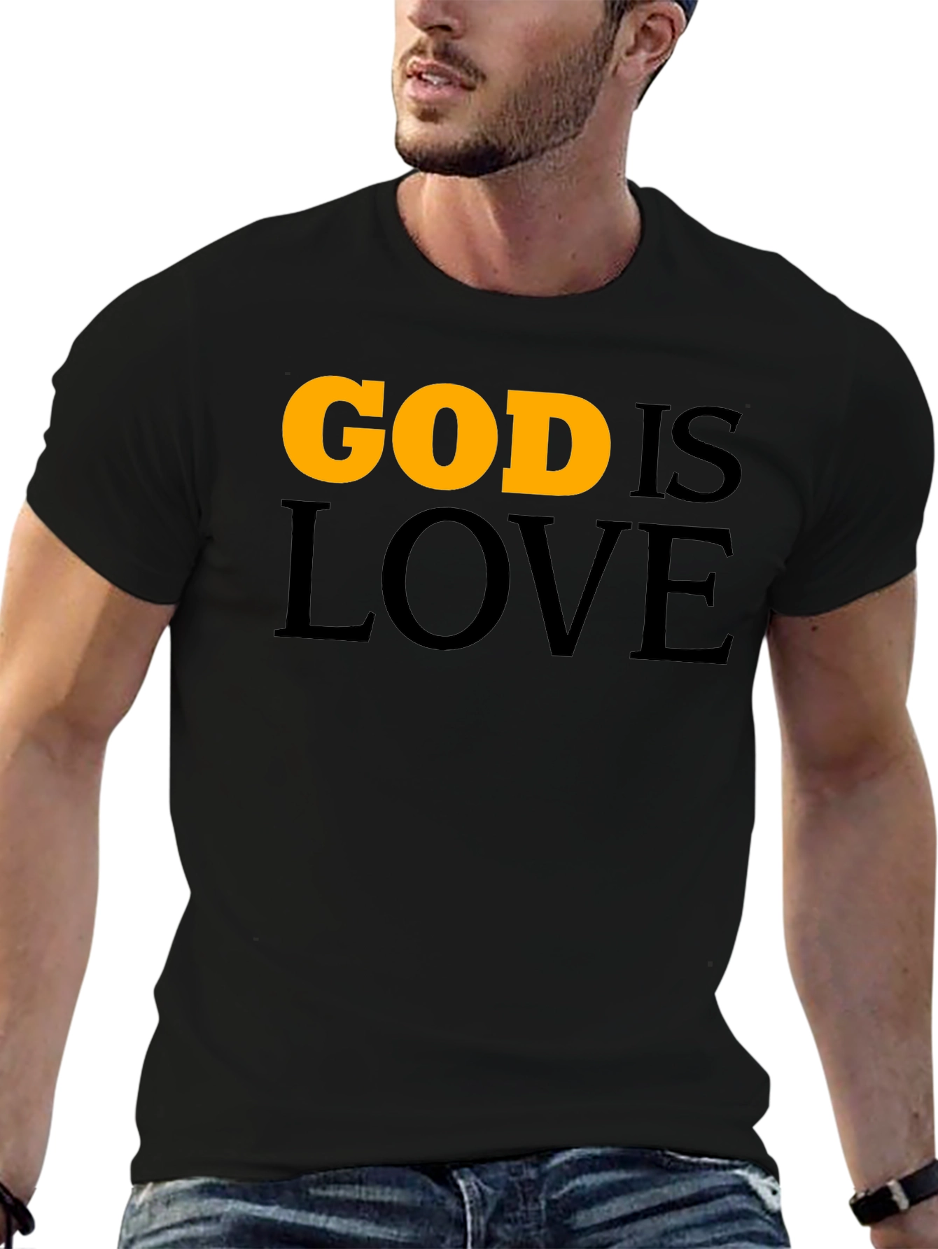 God is Love Black T-Shirt