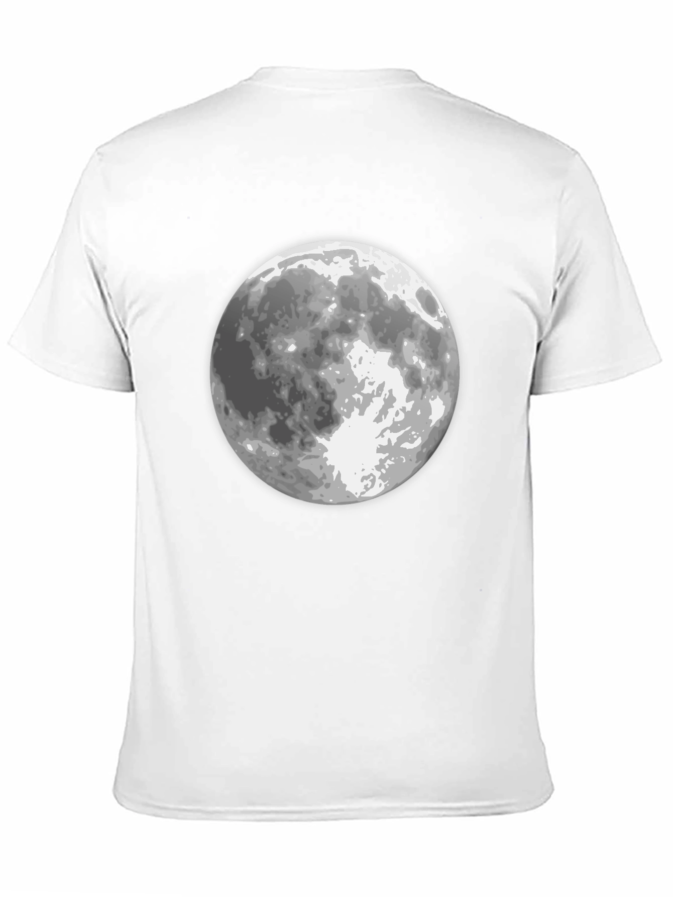 Moon Graphic Black T-Shirt for Men