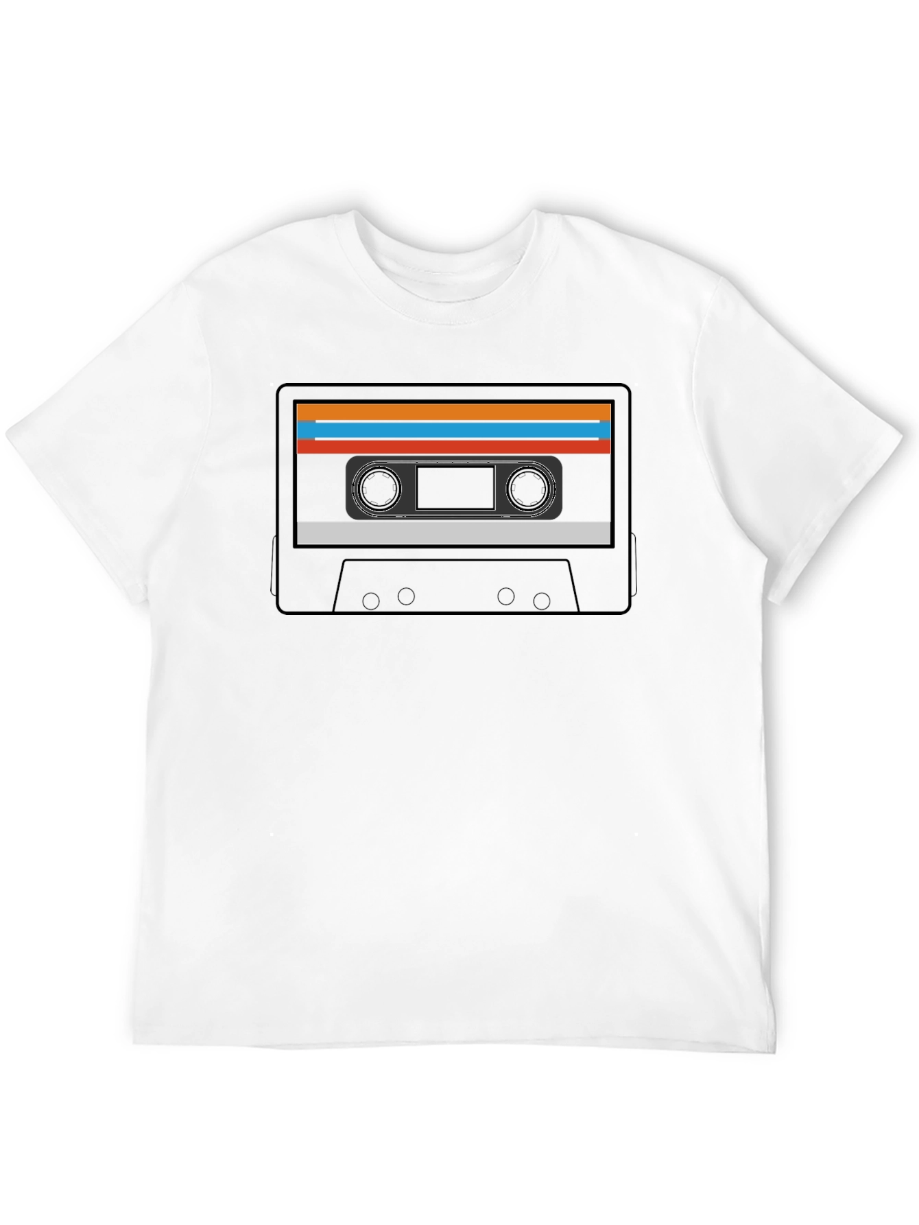 Retro Cassette Tape Graphic Tee - Classic Style