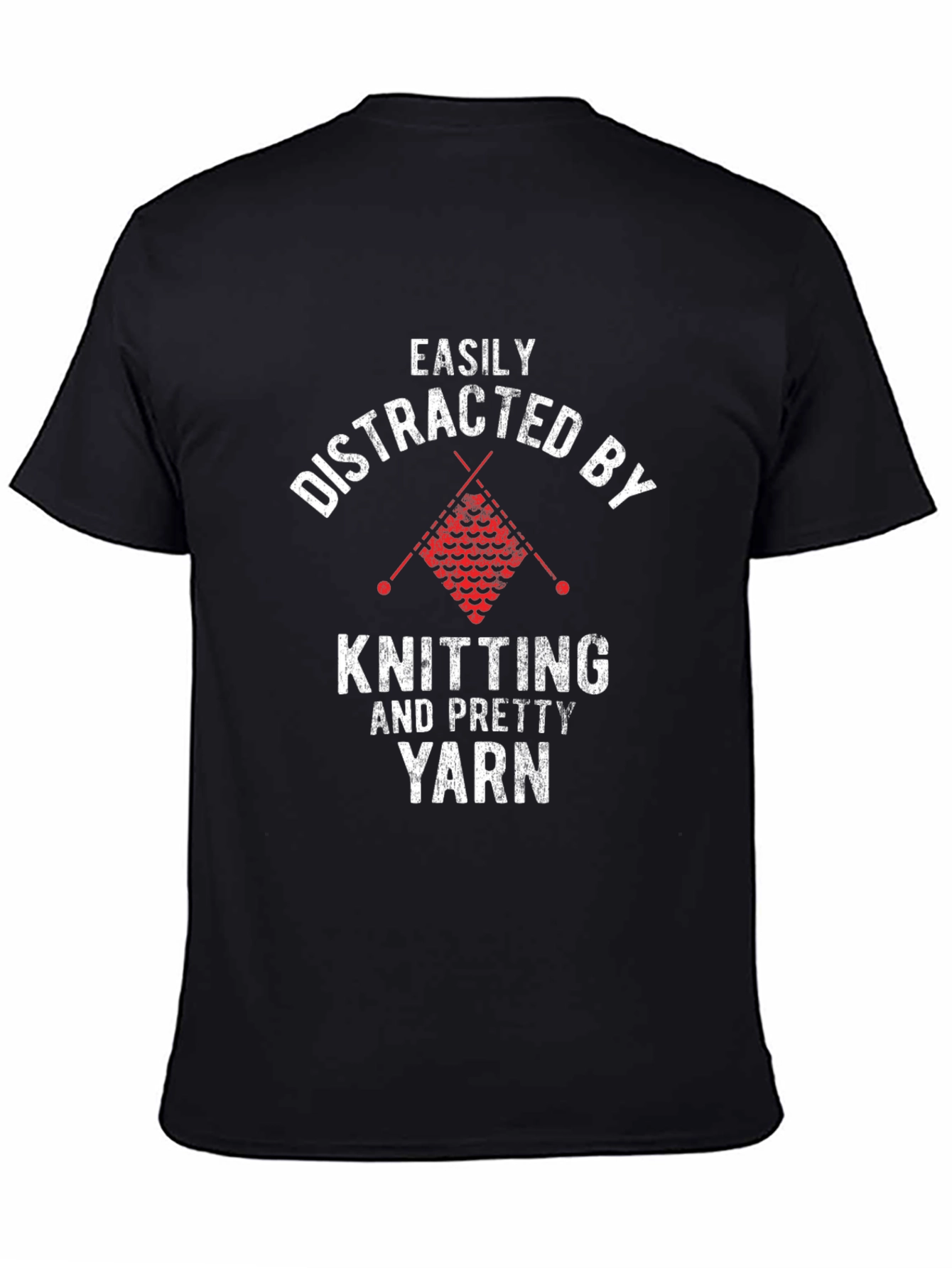 Easily Distracted by Knitting Graphic Tee